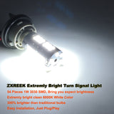 ZXREEK T20 7440 W21W LED Bulbs 1500lm 25W 6000K 9-30V For Back-up Reverse Light Back Up (Pack of 2)